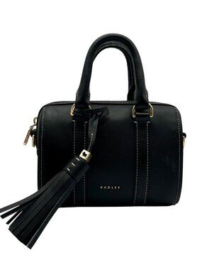 Radley London Black Leather Mini Satchel Bag